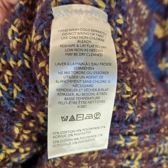 Free People Womens Oversized Sweater Sz S Little Animal Chunky Knit Ling Sleeves - Picture 10 of 14